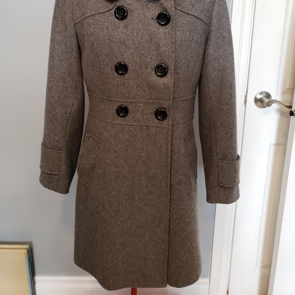 Grey wool coat - Picture 2 of 10